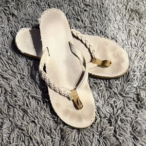 Rainbow Flirty Braidy Sandals